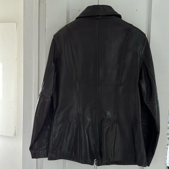 GUESS Vintage 1990’s Genuine Leather Jacket Size M - Picture 5 of 10